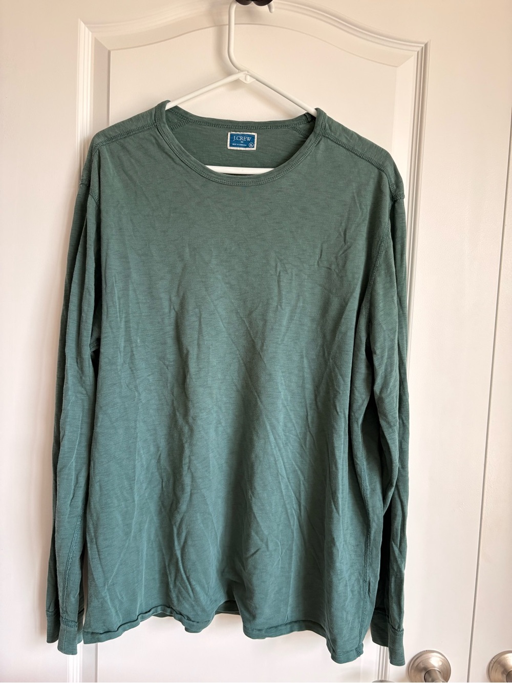 J. Crew Long-Sleeve Crewneck Shirt - Sage
